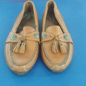 Dexter Brown Leather Loafers with Tassels